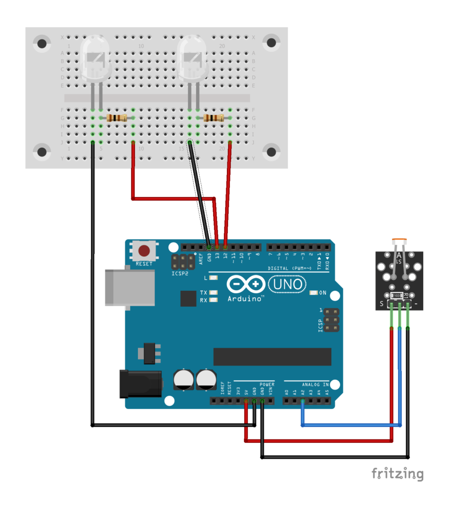 Light detector with Arduino to illuminate Vector's charger ...
