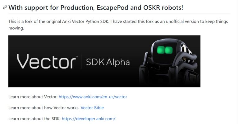Python SDK with Escape Pod and OSKR now possible